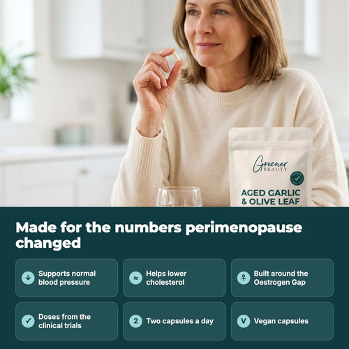 Greener Beauty Aged Garlic & Olive Leaf Capsules
